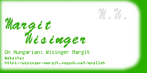 margit wisinger business card